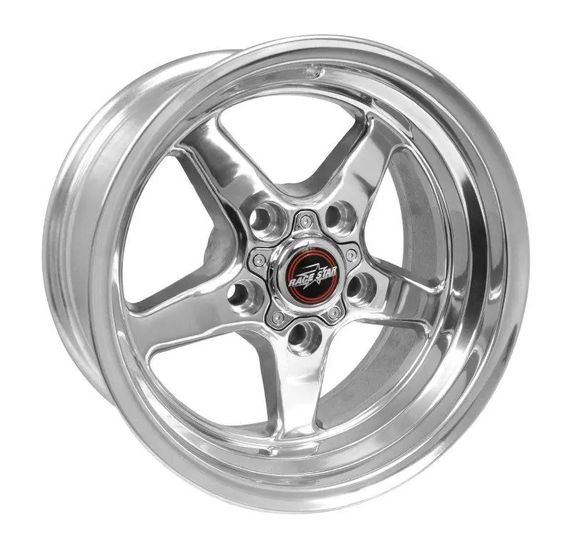 Race Star 15×8 Drag Star Wheel – 5×4.75 Bolt Pattern, 4.50″ Backspace, Polished Finish 1