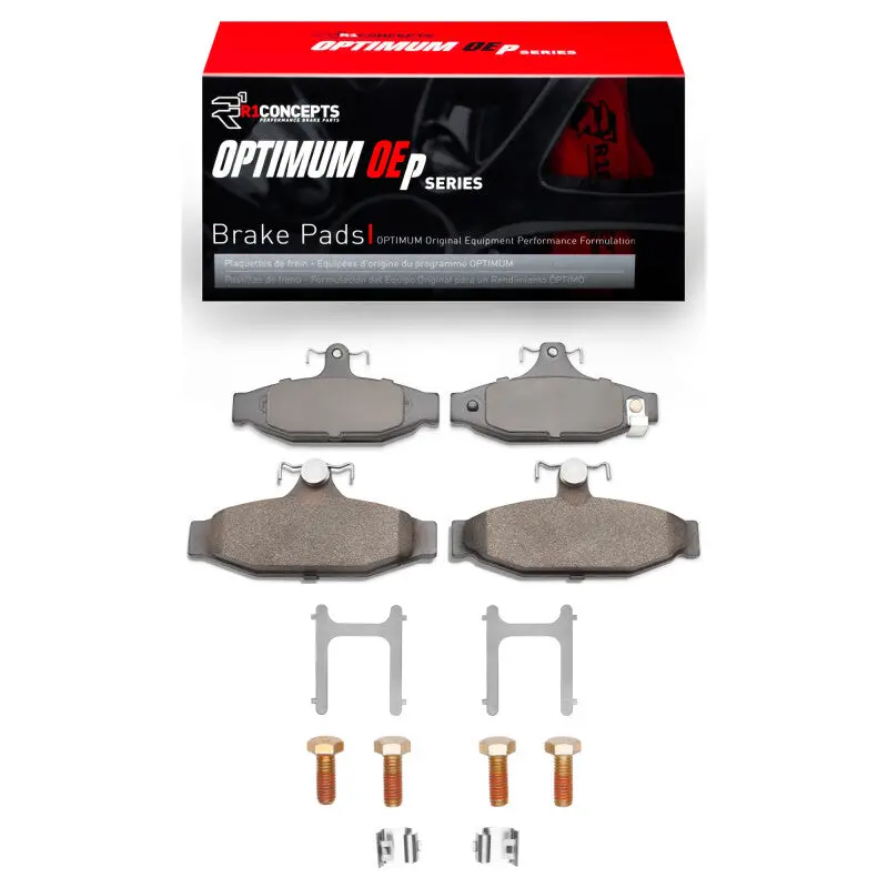 R1 Rear Brake Pad & Hardware Kit For 1985–1997 Chevrolet Corvette – Oe-Spec Optimum Performance 1