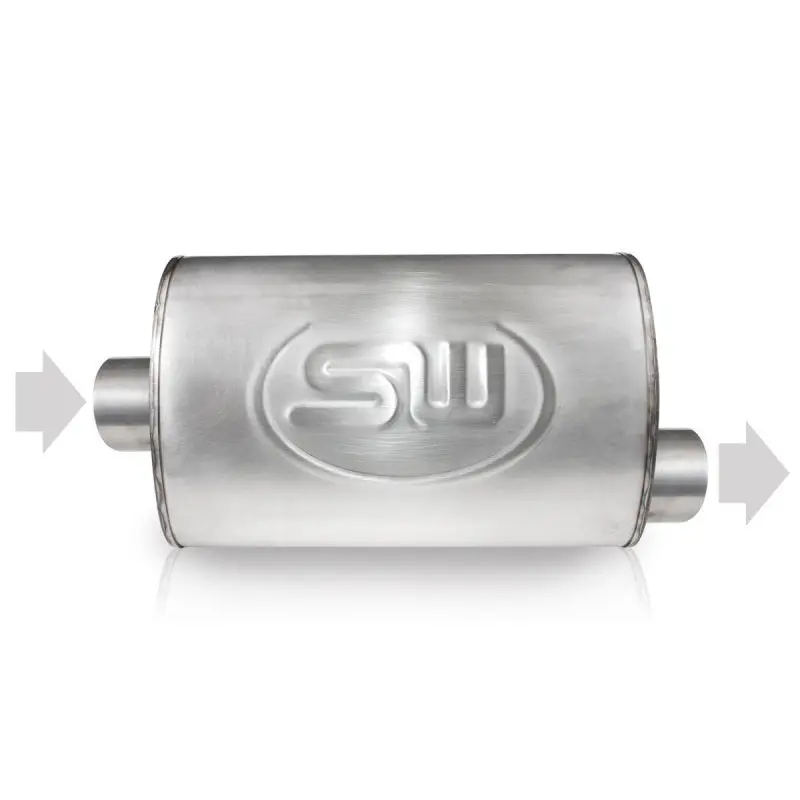 Stainless Works Exhaust Flange – 2.5" Id Center Inlet / 2.5" Od Offset Outlet, 5" X 9" Dimensions 1