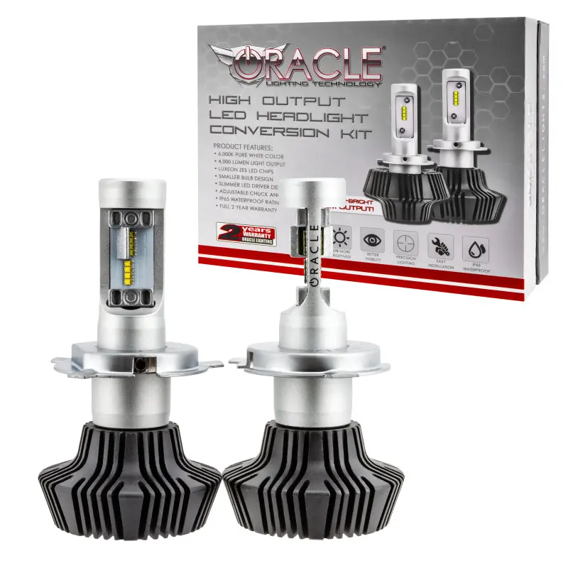 Oracle H4 Led Headlight Bulbs — 4000-Lumen Pair, 6000K Color Temperature 1