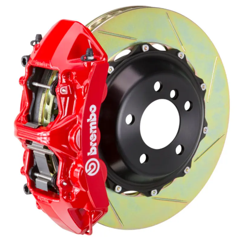 Brembo 06-08 997.1 (Excl. Pccb)/99-04 996 Fr Gt Bbk 6 Pist Cast 380X32 2Pc Rotor Slotted Type1-Red 1